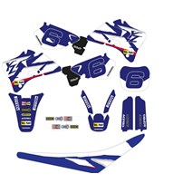 set of stickers + seat covers fits onYZ 96-99 Team Yamaha 98