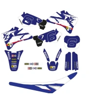 set of stickers + seat covers fits onYZ 96-99 Team Yamaha 98