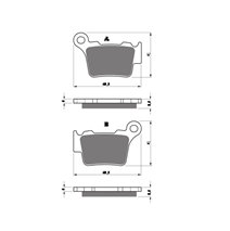 brake pads GOLDFREN 416K5 