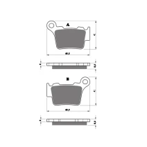 brake pads GOLDFREN 416 K1  