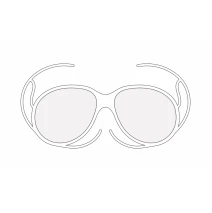 motocross goggles insert for dioptric glasses