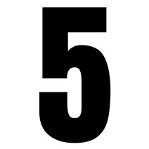 Numbers Little FIM 15 CM 5