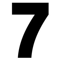 Numbers Little USA 15 CM 7