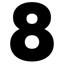 Numbers Little USA 15 CM 8