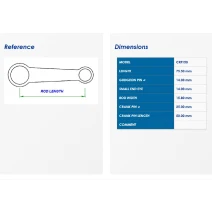 Connecting rod kit for HONDA CRF 150 07-24