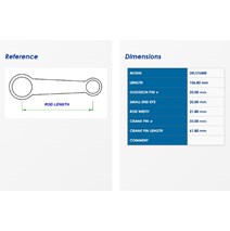 Connecting rod kit for SUZUKI LTZ 400 03-08_DRZ 400 00-12_ GAS GAS MCF 450 05-08