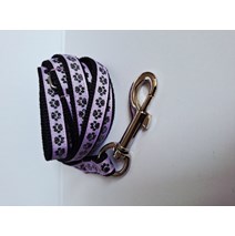 dog leash - Paws length 1.5 m/width 15 mm purple