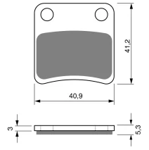 brake pads GOLDFREN 303 AD