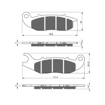 GOLDFREN 278 AD brake pads         