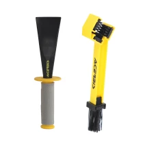 mud scraper with handle and chain brush Acerbis black/yellow