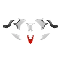 T7 Revolution plastic kit Rtech for Yamaha Tenere 700 25-26 white/red