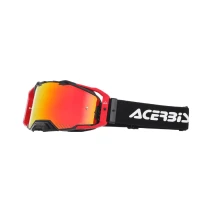 Acerbis VULCAN MIRROR MX okuliare čierna/červená 