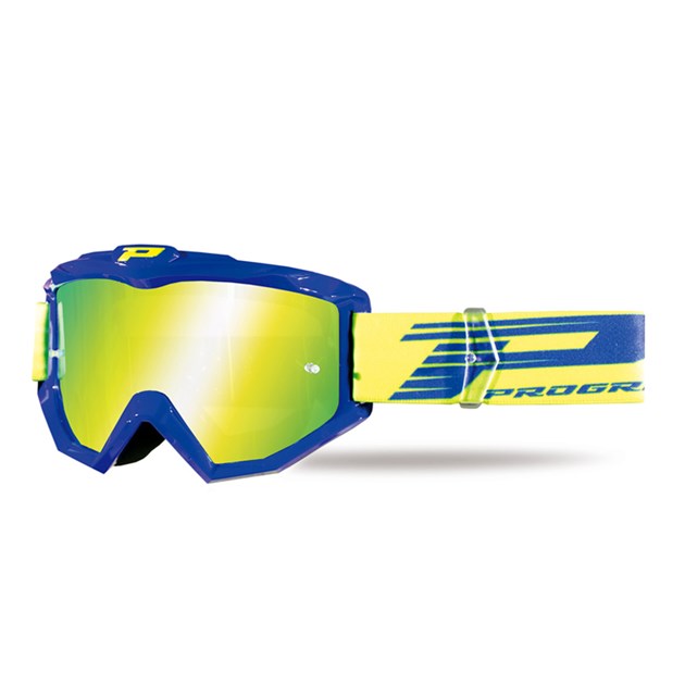 Goggles Progrip blue (yellow glass) mirrored