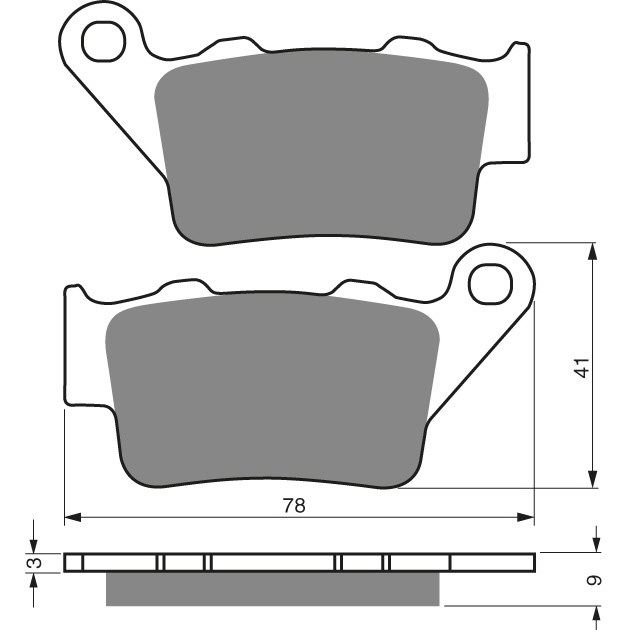 Delta brake plates as GF 023