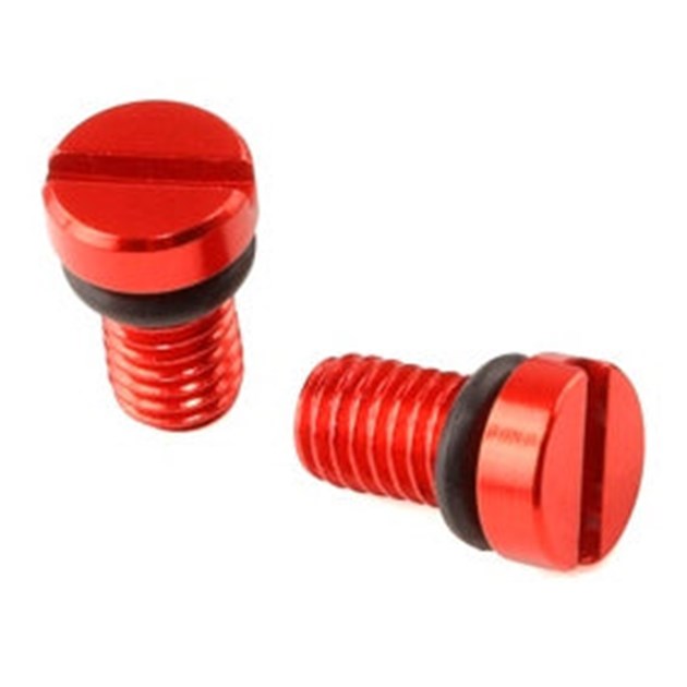set of front fork breather bolts KYB / Showa thread M5